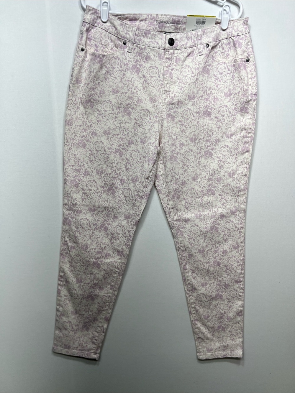 Women's Lavender Floral Print Jeans